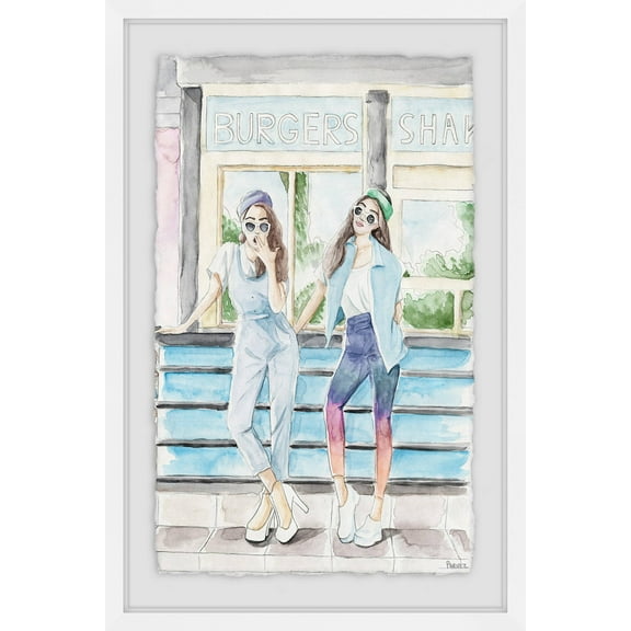 Parvez Taj "Fastfood Fashion III" Framed Painting Print