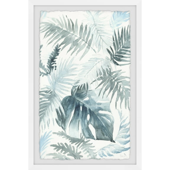 Parvez Taj Feather Palms Framed Wall Art