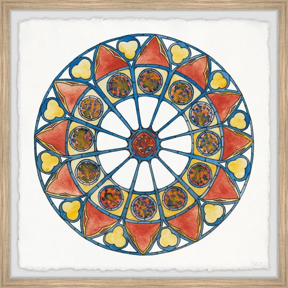 Parvez Taj Festive Circles Framed Wall Art