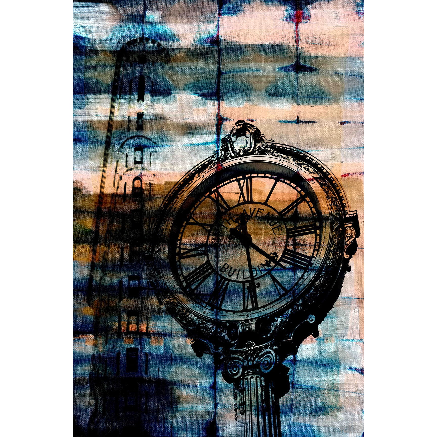 Parvez Taj "Fifth Avenue Building" Print on Canvas