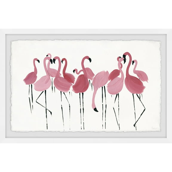 Parvez Taj Flamingo Birds Framed Art Prints