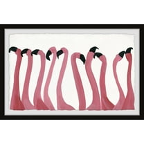 Parvez Taj Flamingo Birds Framed Art Prints