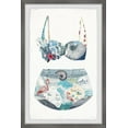 thumbnail image 1 of Parvez Taj Flamingo Shell Swimsuit Framed Wall Art, 1 of 6