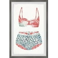 thumbnail image 1 of Parvez Taj Flamingo Summer Swimsuit Framed Wall Art, 1 of 6