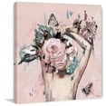 thumbnail image 1 of Parvez Taj Floral Crown Beauty Canvas Wall Art, 1 of 4