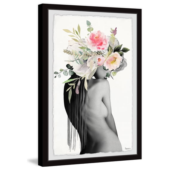 Parvez Taj "Flower Back" Framed Painting Print