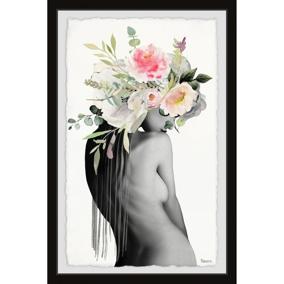 Parvez Taj "Flower Back" Framed Painting Print