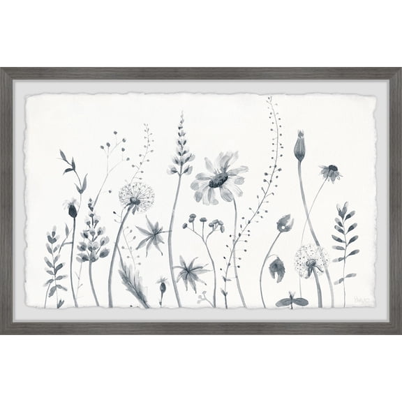 Parvez Taj Flower Fields Framed Painting Print
