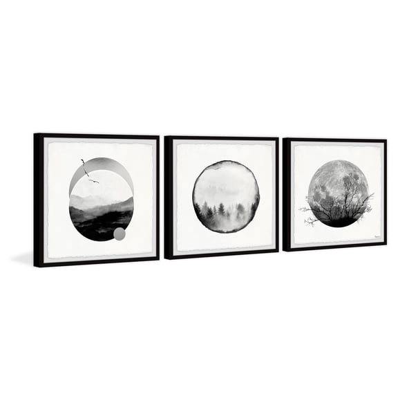 Parvez Taj Forest Moon Triptych