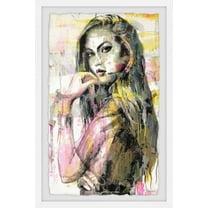 Parvez Taj "Girl in Colors" Framed Painting Print