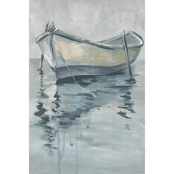 Parvez Taj Gloomy Boat Canvas Wall Art