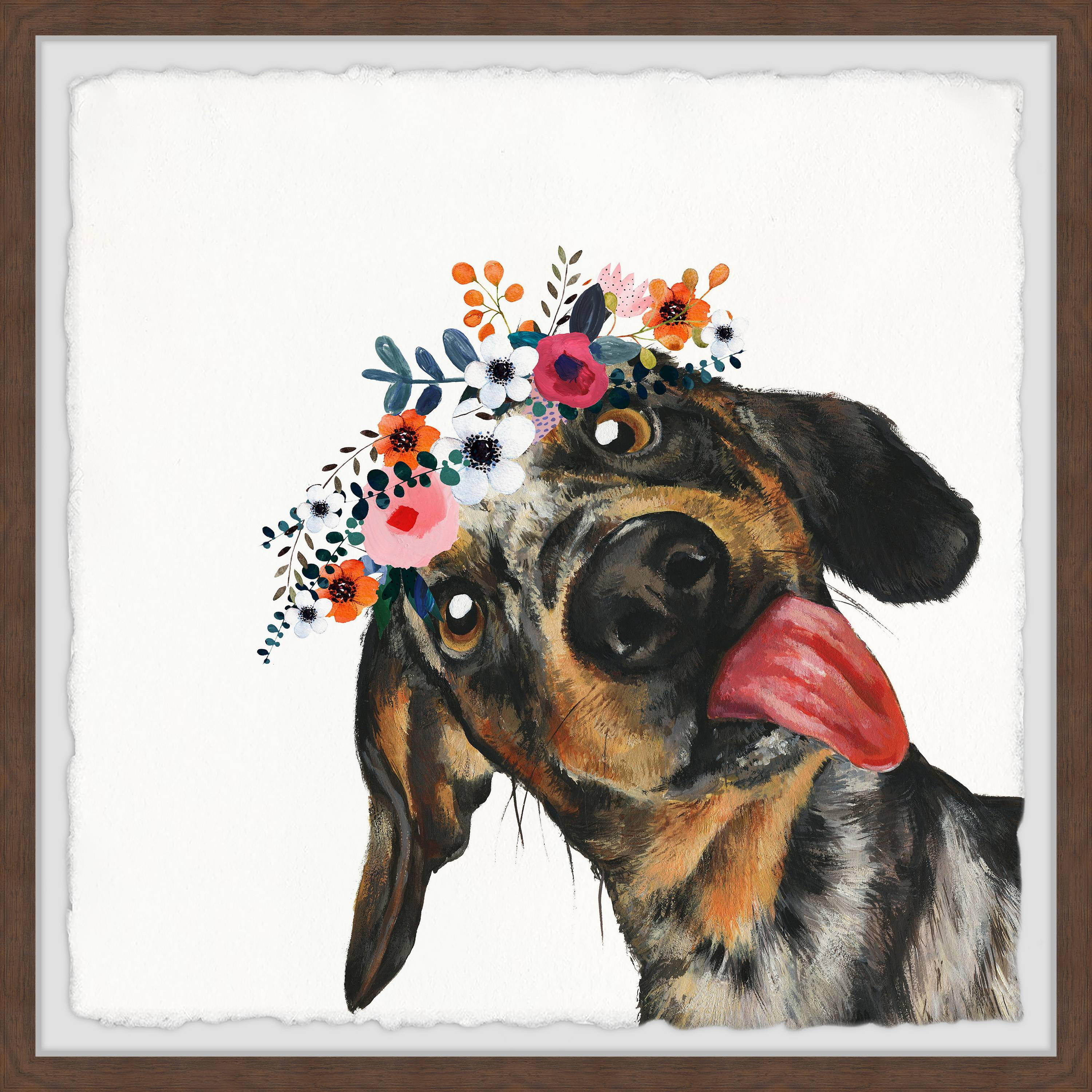 Parvez Taj Goofy Dog Framed Wall Art