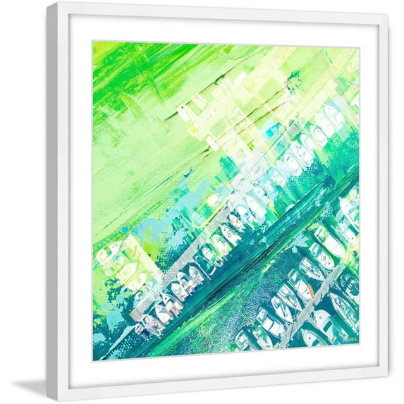 Parvez Taj "Green Haze" Framed Painting Print