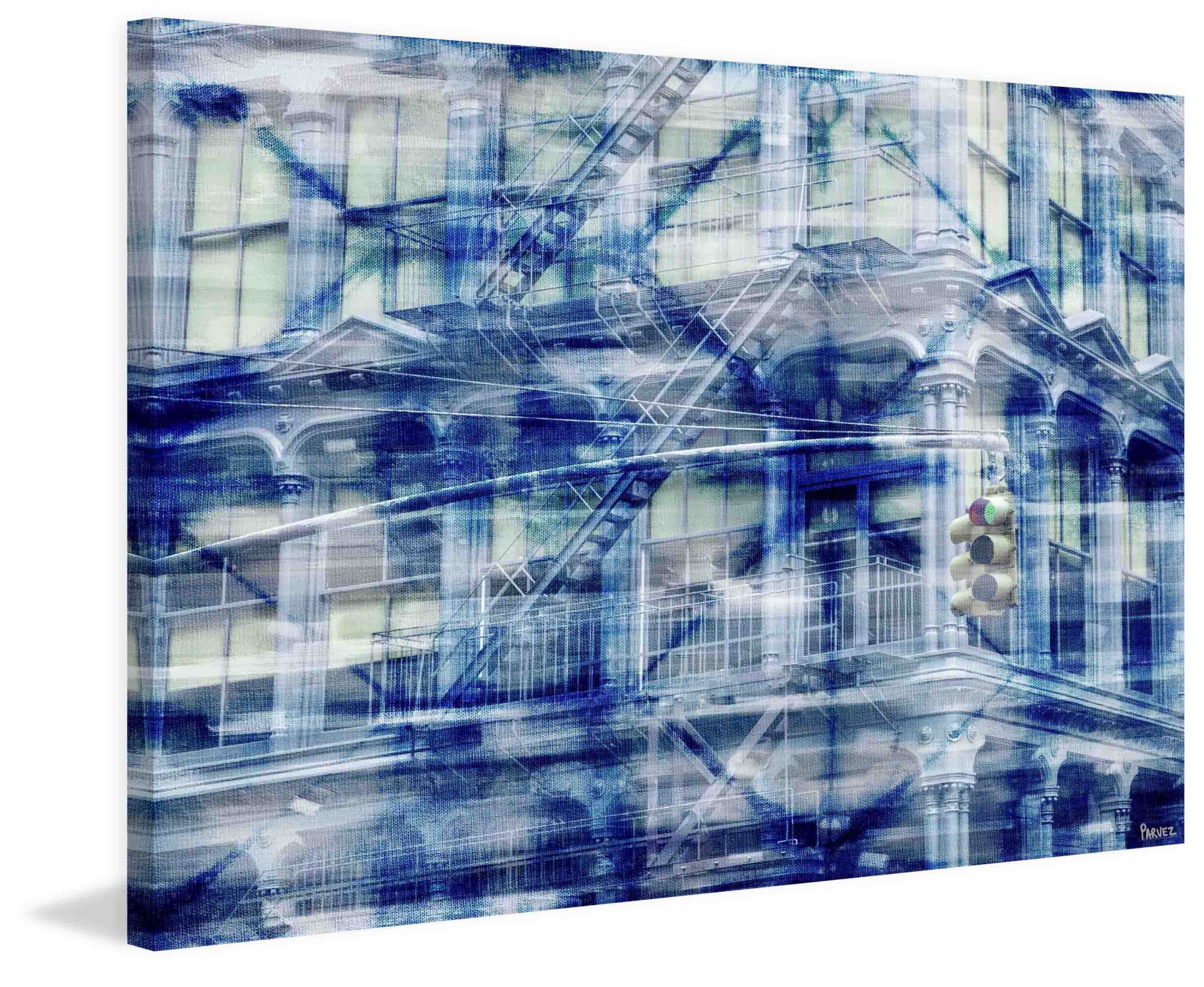Parvez Taj "Green Light" Print on Canvas