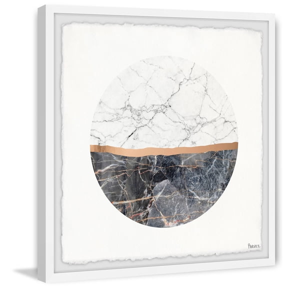 Parvez Taj "Half Circle Marble" Framed Painting Print