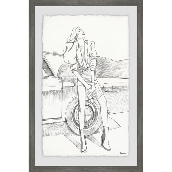 Parvez Taj 'Feel the Breeze' Framed Painting Print 24 x 36