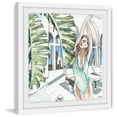 thumbnail image 1 of Parvez Taj Handmade Palms and Swimsuit Framed Print 18 x 18, 1 of 6