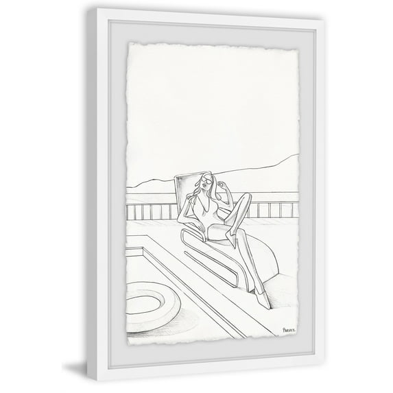 Parvez Taj 'Summer Chill' Framed Painting Print 12 x 18