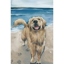 Parvez Taj Happy Doggie Canvas Wall Art