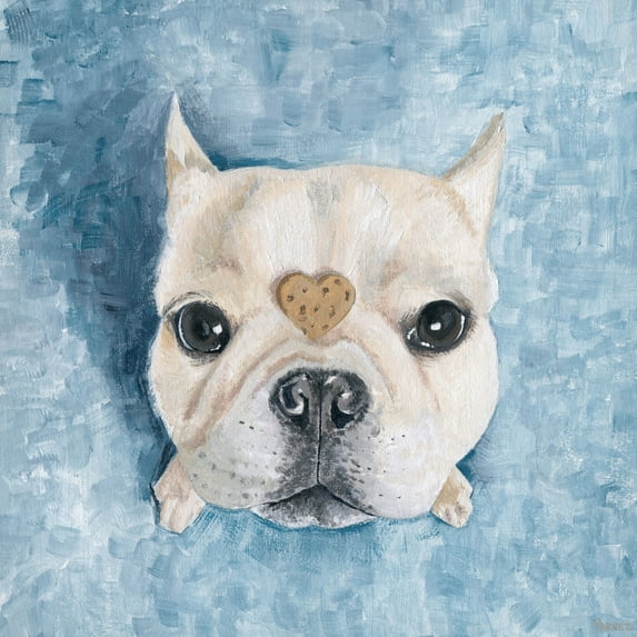 Parvez Taj Heart Bulldog Canvas Wall Art