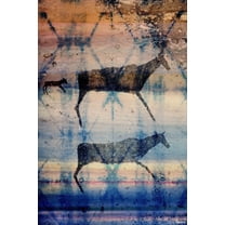 Parvez Taj "Herd Drawing" Print on Canvas