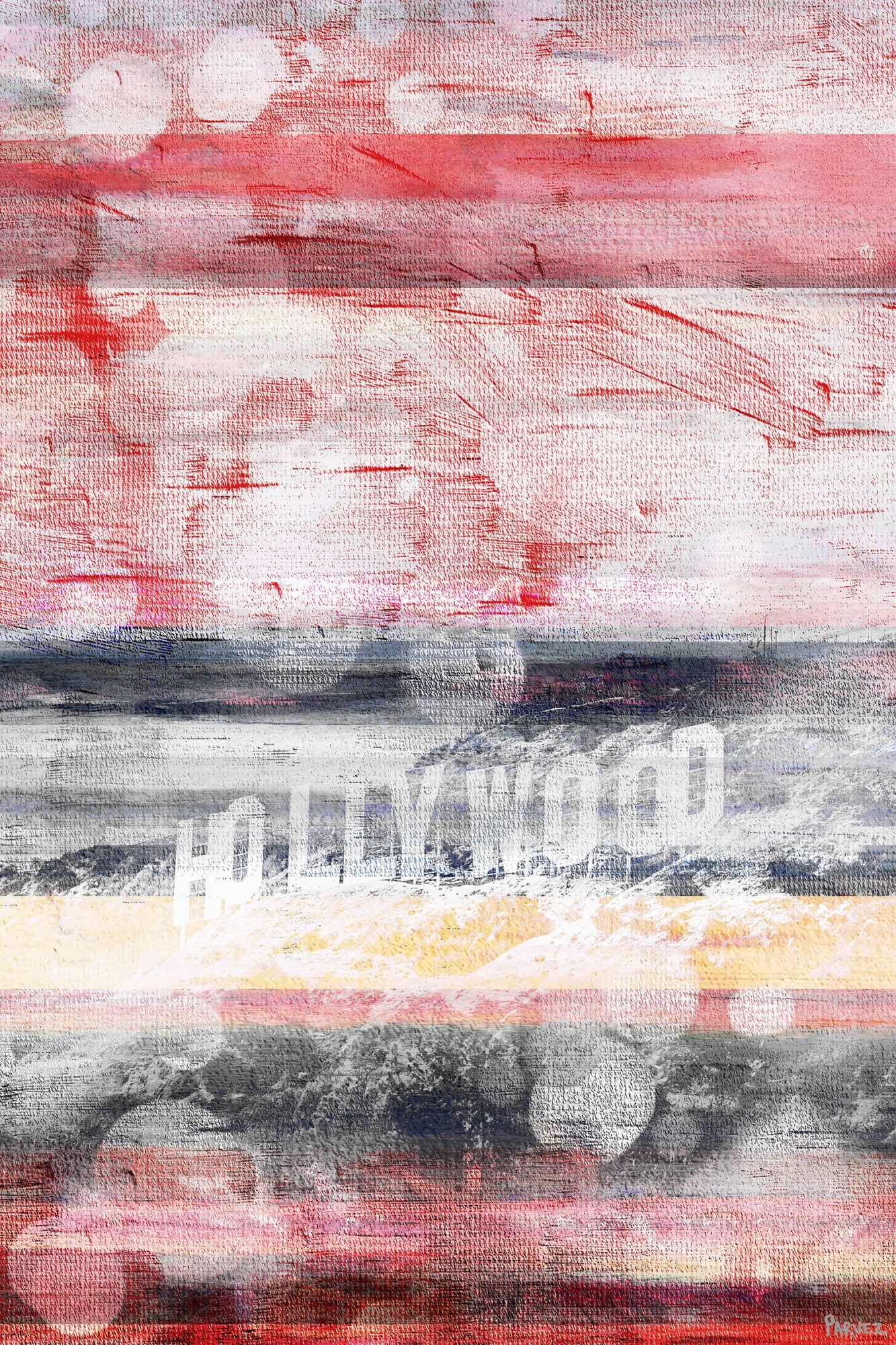 Parvez Taj "Hollywood Colors" Print on Canvas