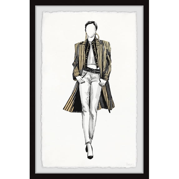 Parvez Taj Jeans & Coat II Framed Wall Art