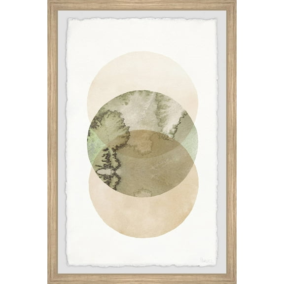 Parvez Taj Kiwi and Two Circles Framed Wall Art