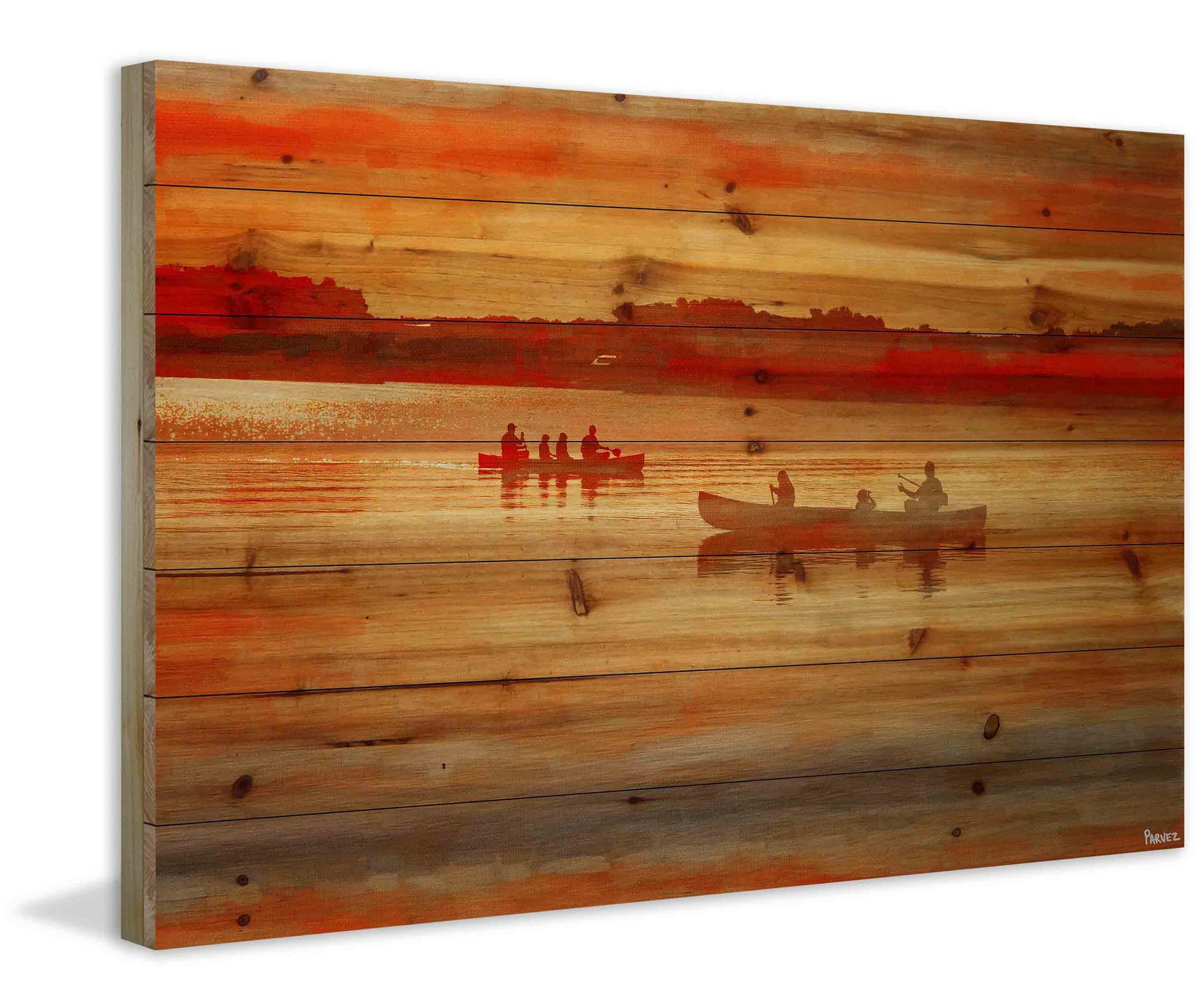 Parvez Taj Lake Lavielle Pinewood Wall Art, 20" x 30"