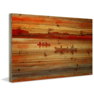 Parvez Taj Lake Lavielle Pinewood Wall Art, 8" x 12"