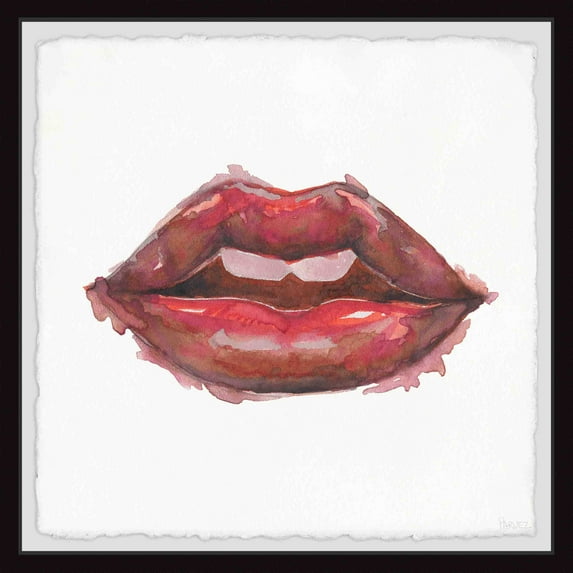 Parvez Taj Lips & Smudges Framed Wall Art