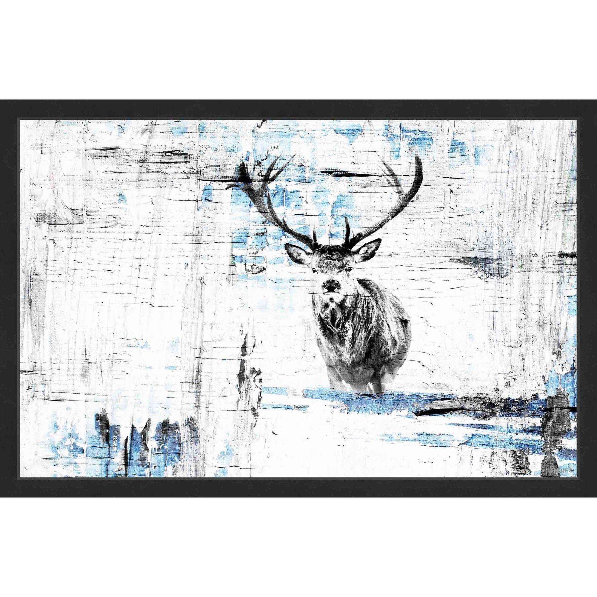 Parvez Taj  - 'Looking for the Herd' Framed Painting Print 36 x 24