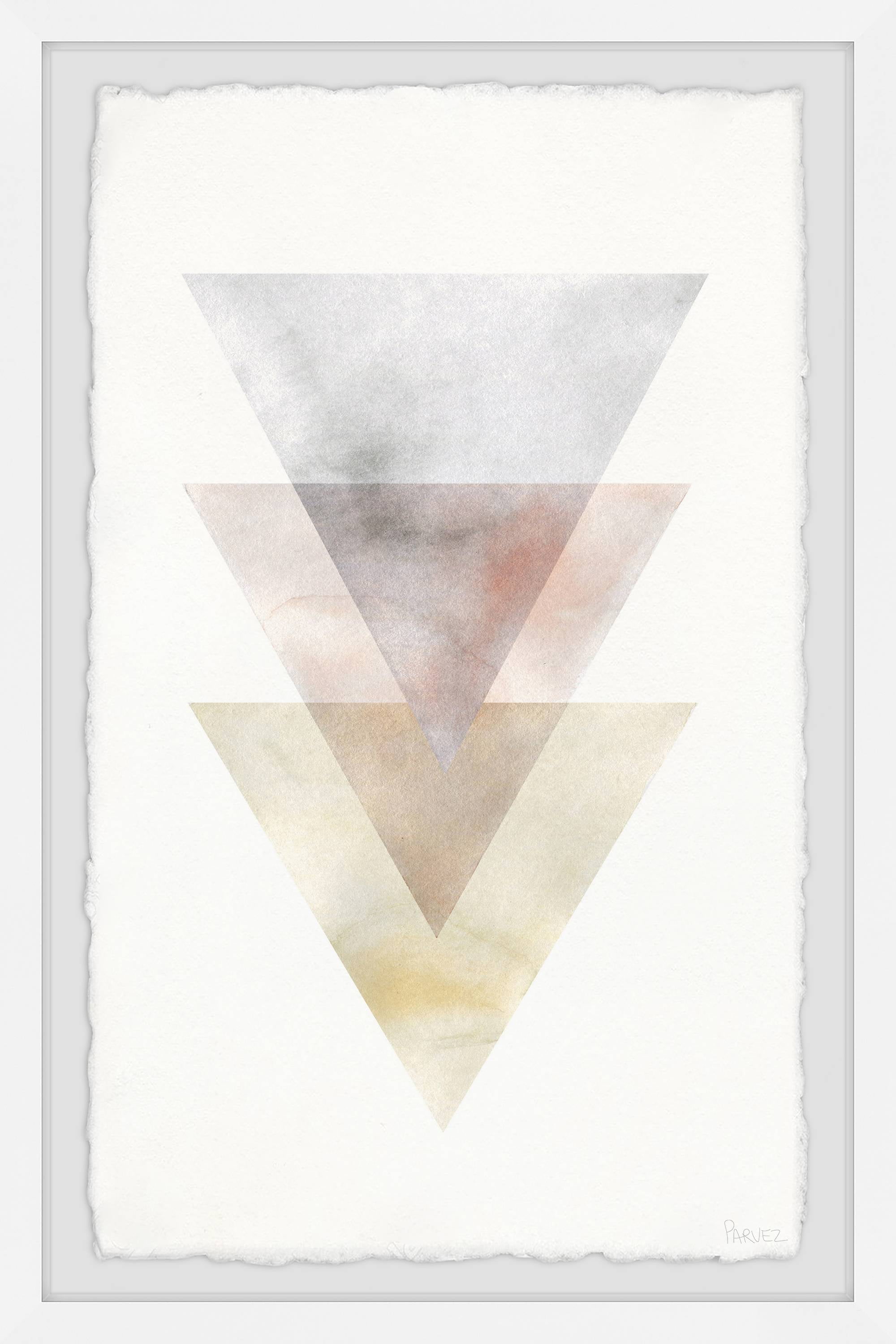 Parvez Taj Luminous Triangles Framed Wall Art