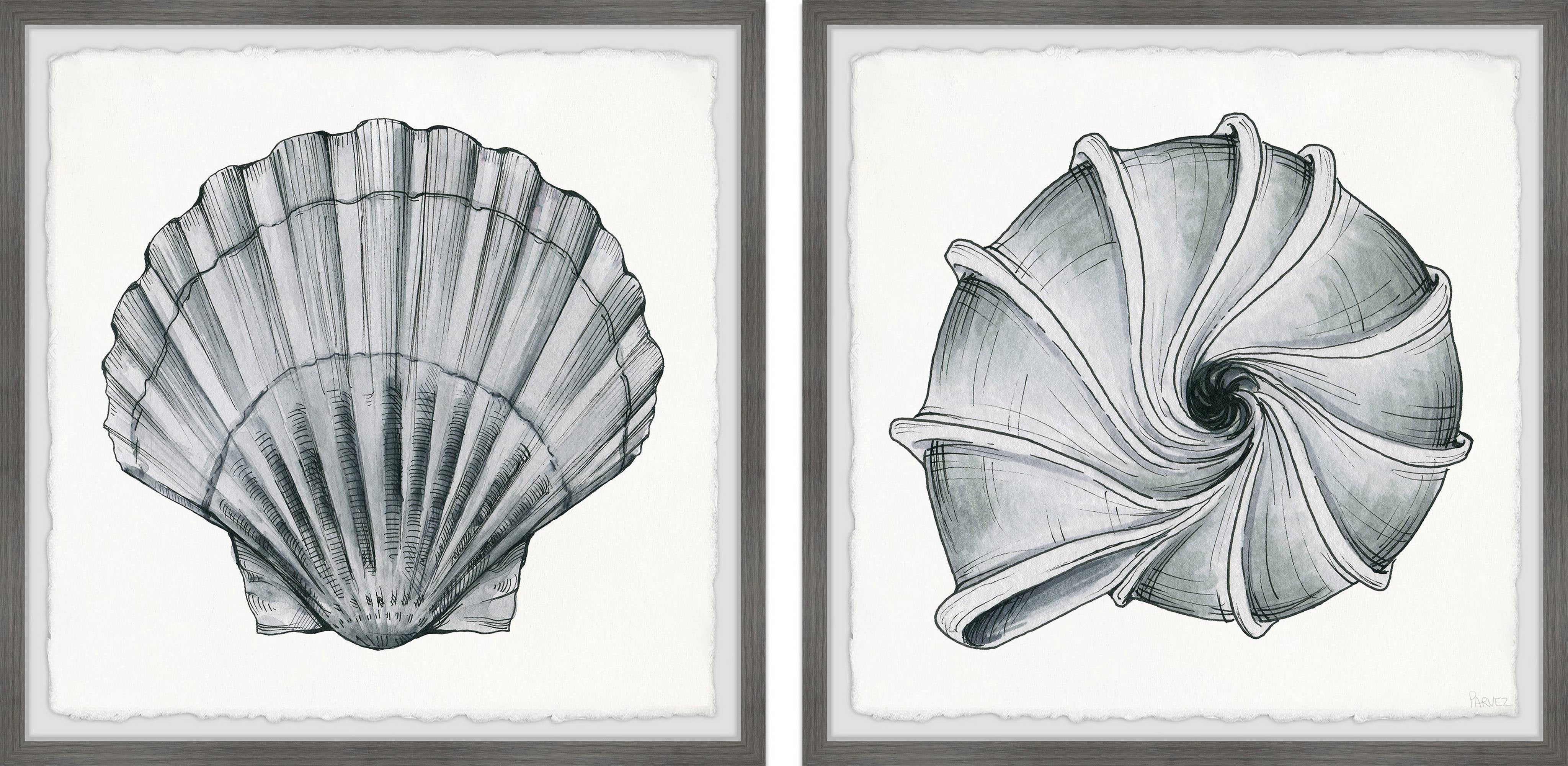 Parvez Taj Metallic Shells Diptych