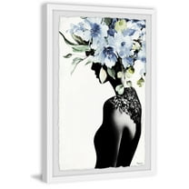 Parvez Taj "Midnight Bloom" Framed Painting Art Print, 8.00" x 1.50"