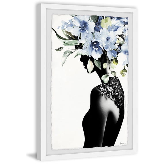 Parvez Taj "Midnight Bloom" Framed Painting Print