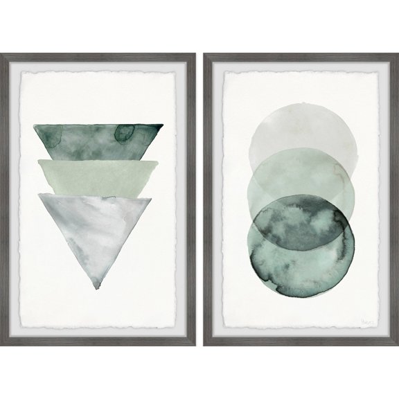 Parvez Taj Midnight Forest Shapes Diptych