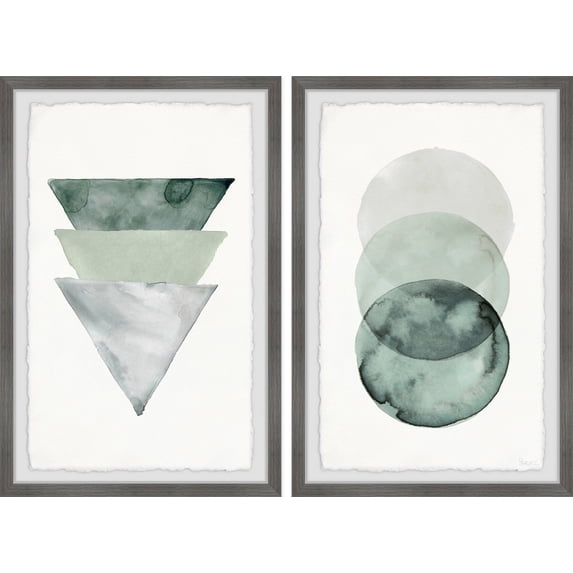 Parvez Taj Midnight Forest Shapes Diptych