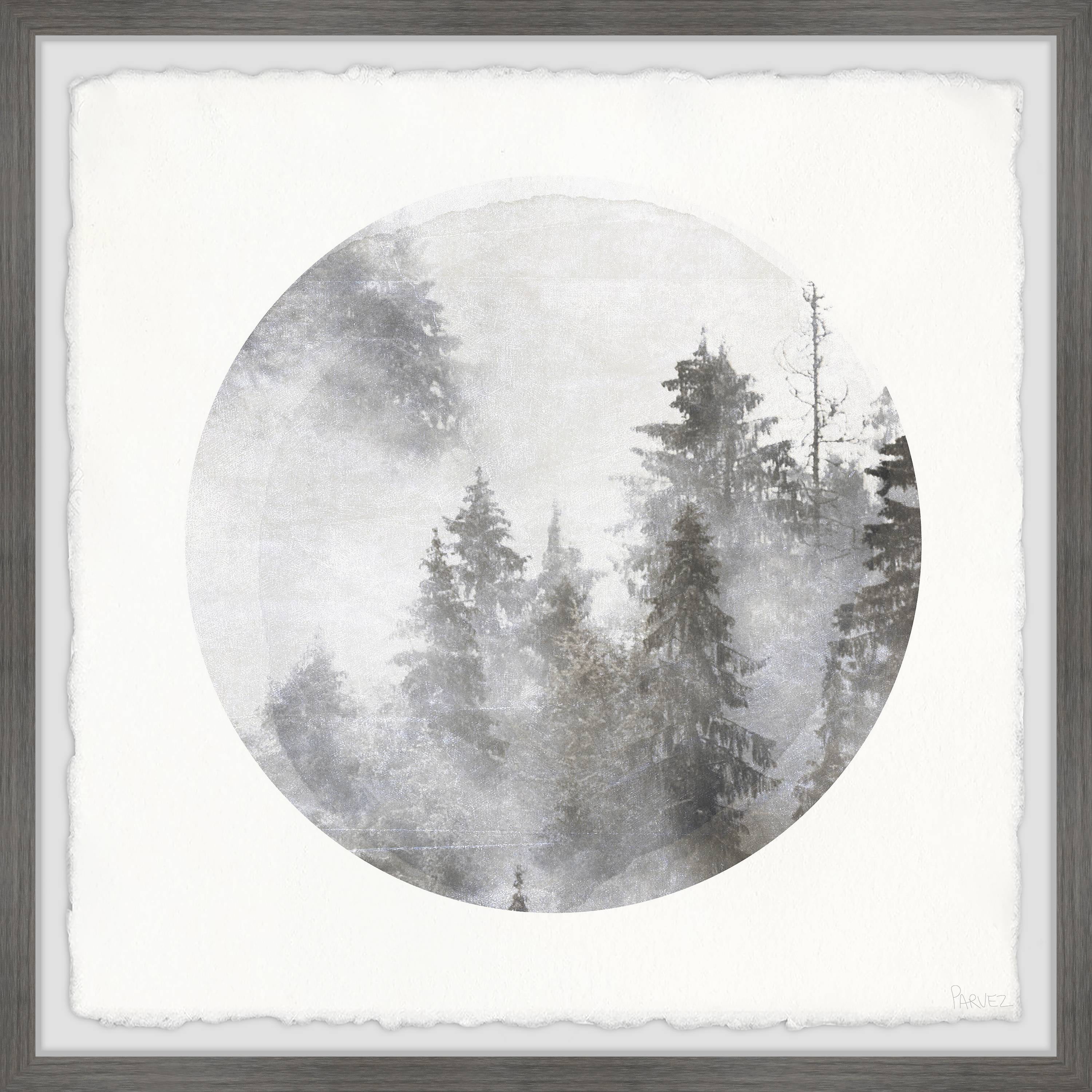 Misty Forest Framed Canvas Print for Kids, 12" x 12"