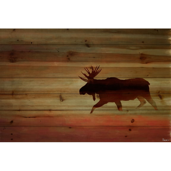 Parvez Taj Moosehead Art Pinewood Wall Art