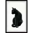 thumbnail image 1 of Parvez Taj Mysterious Black Cat Framed Wall Art, 1 of 4
