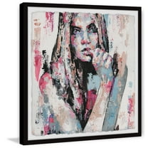 Parvez Taj "Mystery Girl" Framed Painting Print