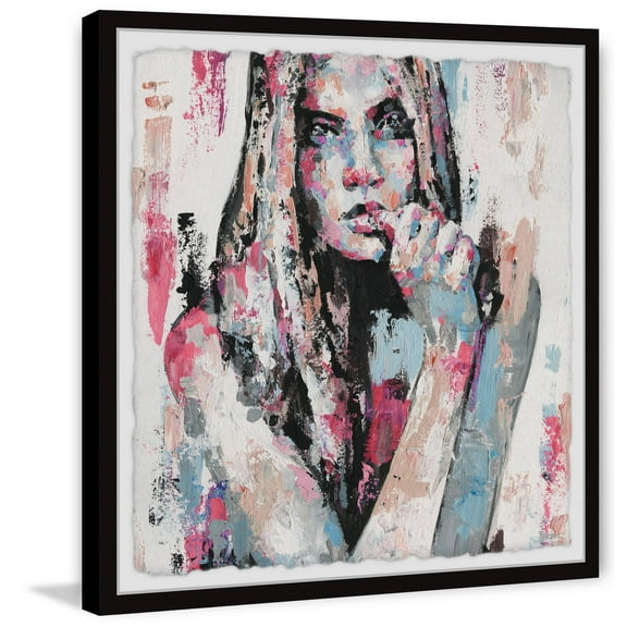 Parvez Taj "Mystery Girl" Framed Painting Print