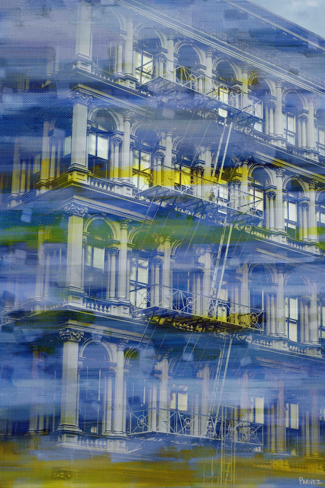 Parvez Taj "NYC Architecture" Print on Canvas