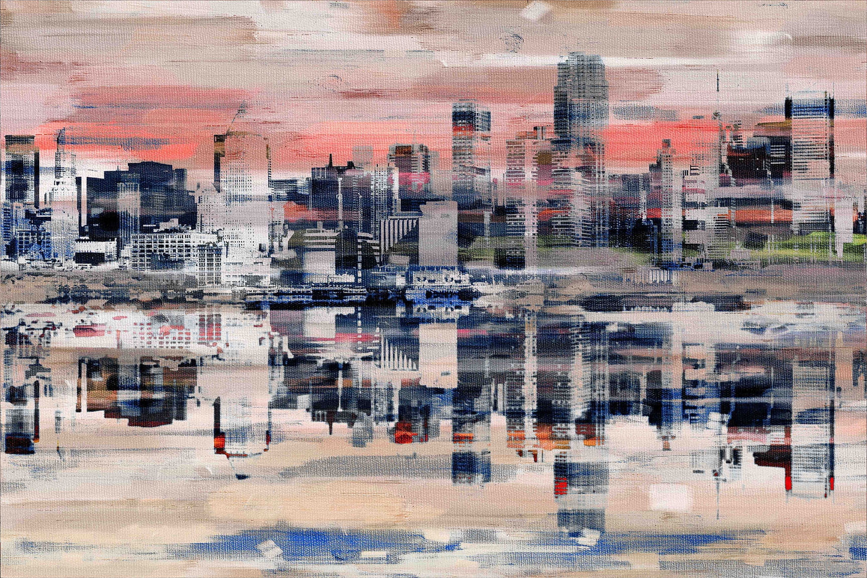 Parvez Taj "NYC Reflection" Print on Canvas