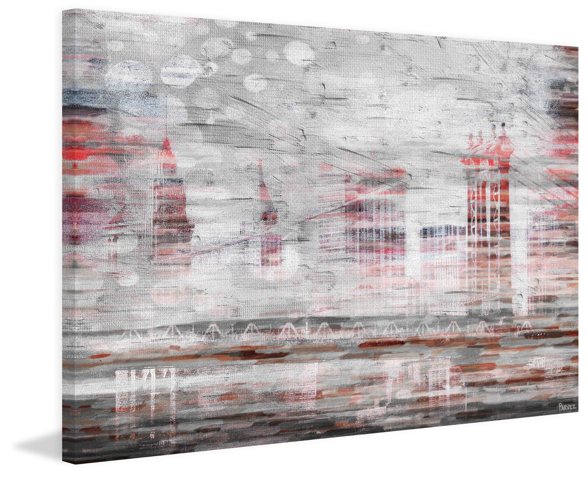 Parvez Taj "NYC in Red" Print on Canvas