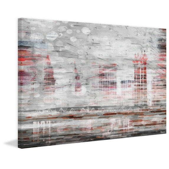 Parvez Taj "NYC in Red" Print on Canvas