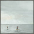 thumbnail image 1 of Parvez Taj "Paddle Boarding Fun" Floater Framed Painting Print on Canvas, 1 of 6