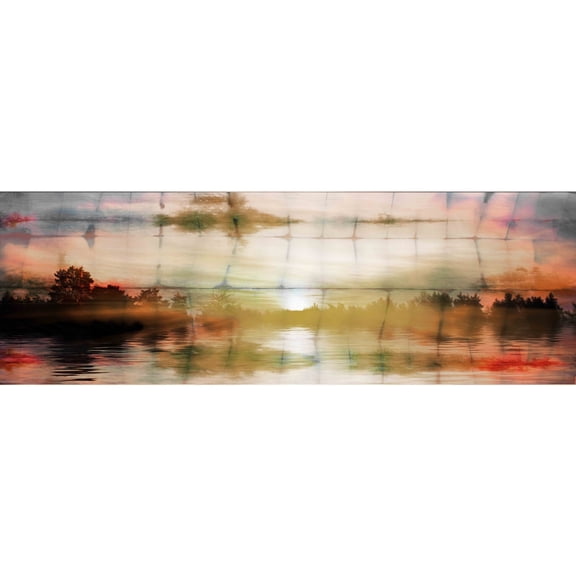 Painted Sunset by Parvez Taj Painting Print on Wrapped Canvas