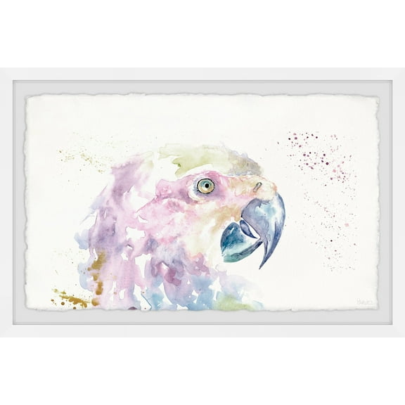Parvez Taj Parrot Colors Framed Wall Art
